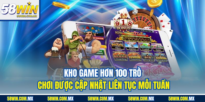 Các danh mục game giải trí hấp dẫn tại 58WIN